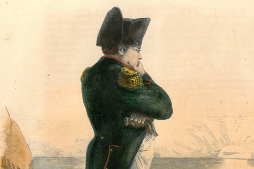 Napoleon in exile on the island of Saint Helena
